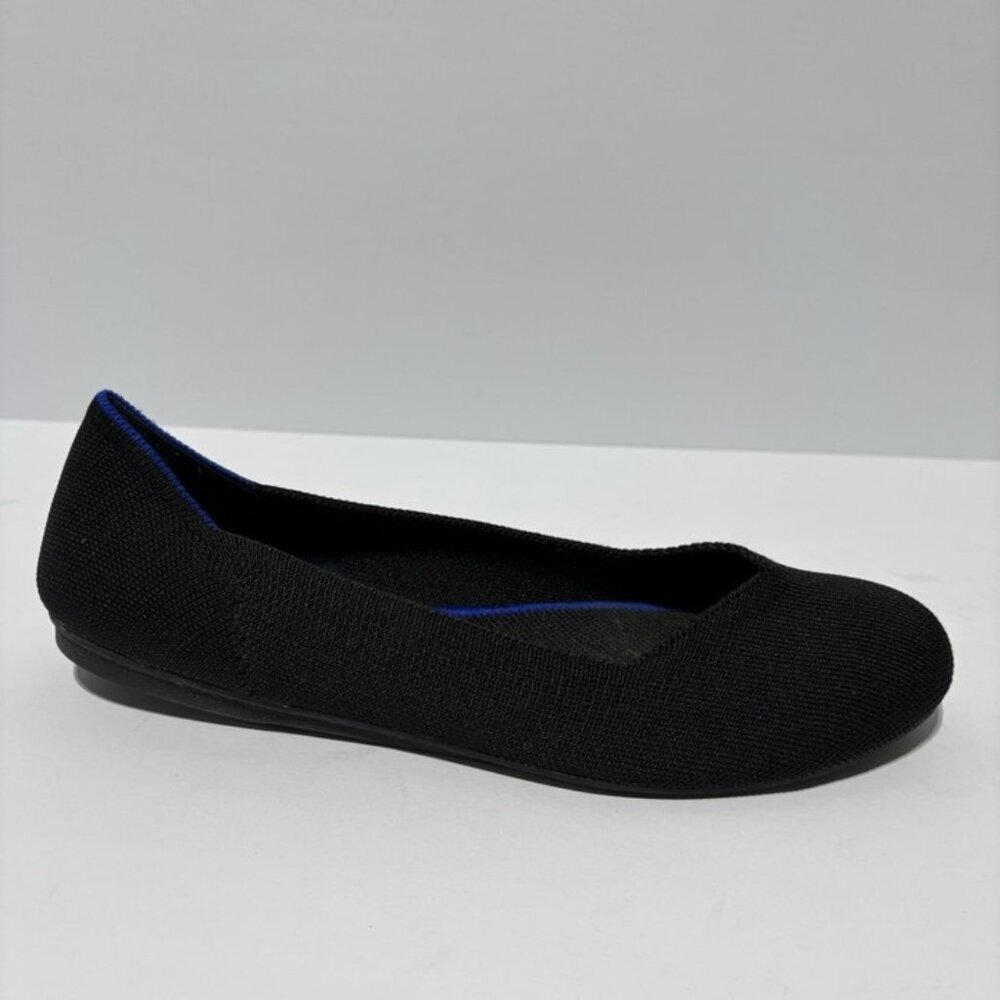 Rothy’s Women’s The Flat Round Toe Shoes Black, Size 9 M